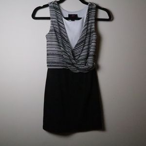 Girls black and white dress size 10